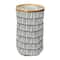 Household Essentials Krush Bamboo Rimmed Hamper (Round, Black)